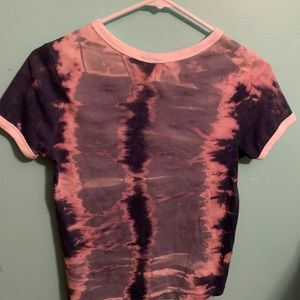 blue tie dyed shirt